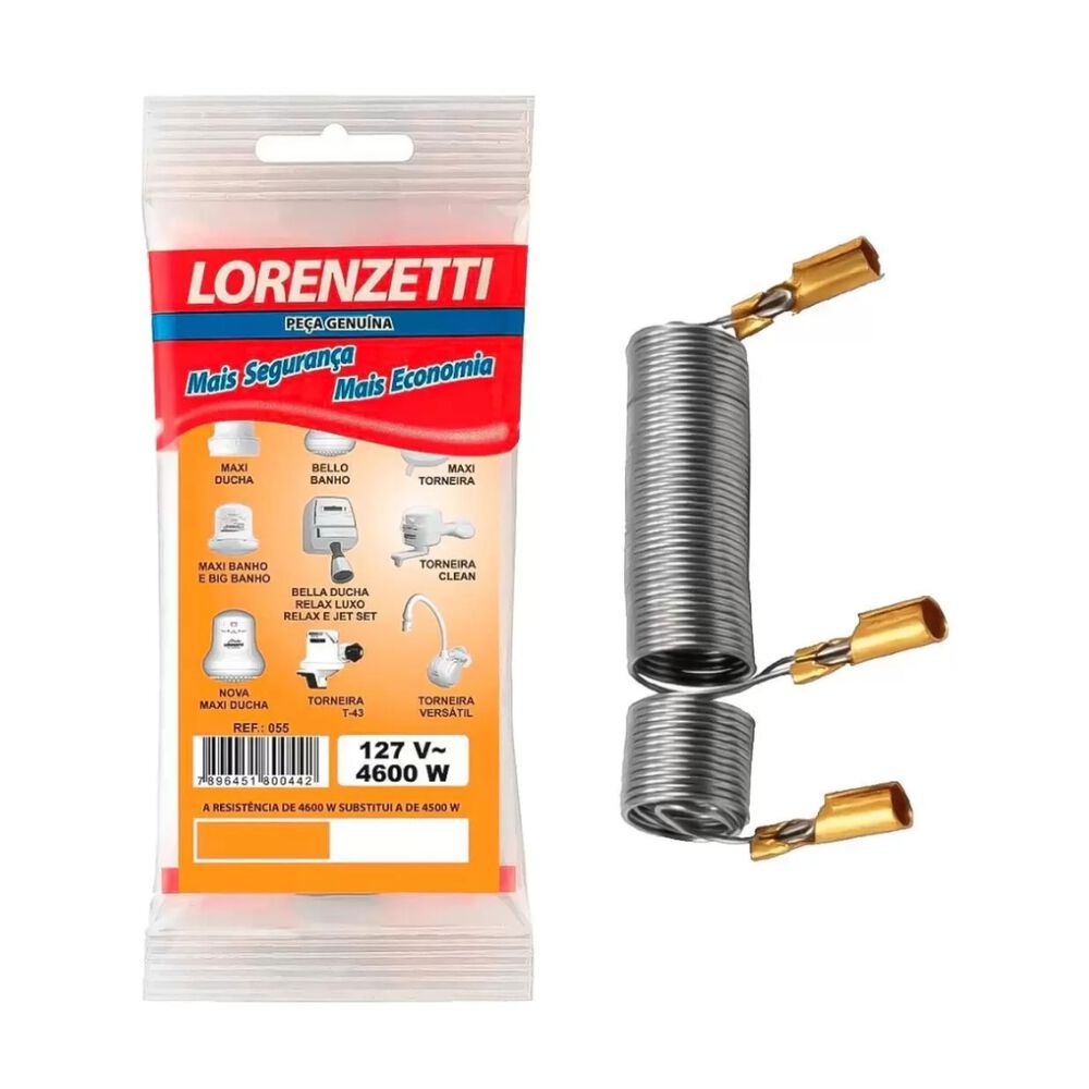 Resistência para Chuveiro Maxi 3T 4600W 110V Lorenzetti