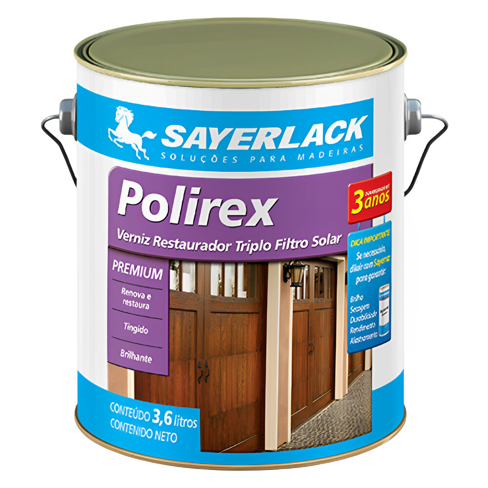 Verniz Polirex Brilhante 3,6L Sayerlack