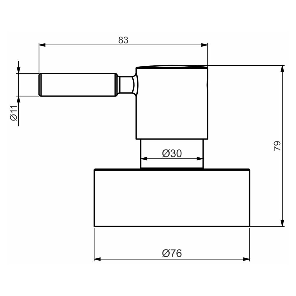 Acabamento Registro Base Deca 1.1/4" e 1.1/2" (Grande) Slim Perflex