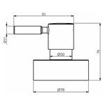 Acabamento Registro Base Deca 1.1/4" e 1.1/2" (Grande) Slim Perflex