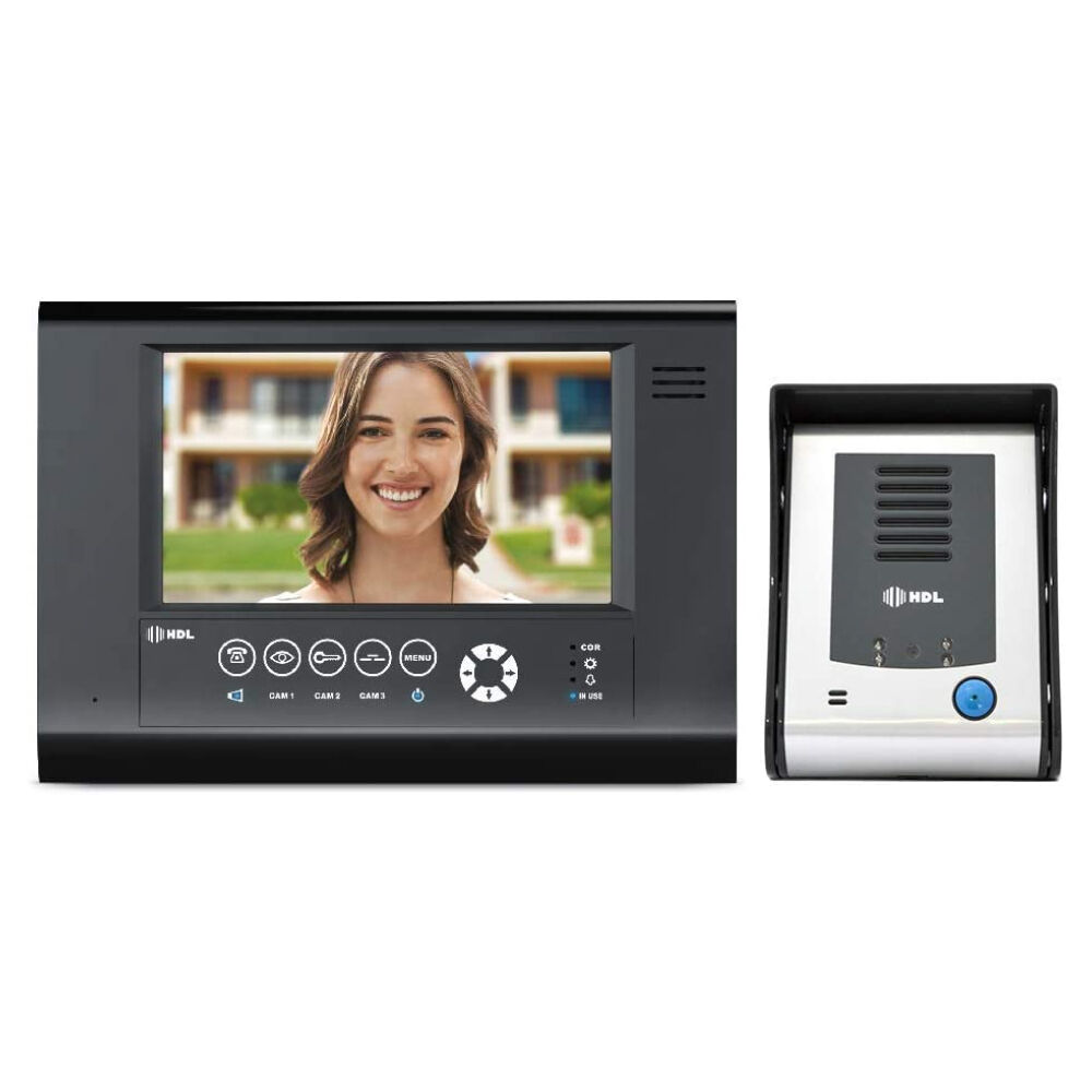 Vídeo Porteiro Eletrônico Sense Seven S Preto HDL