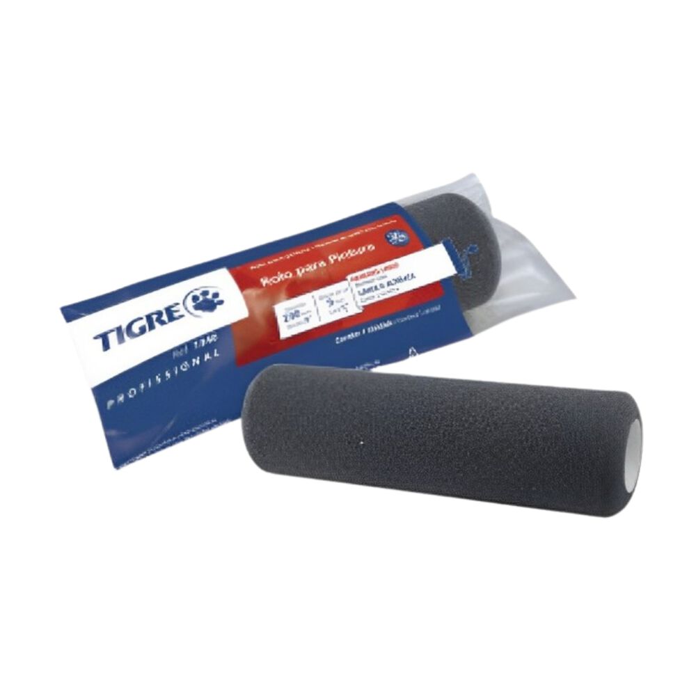 Rolo de Espuma Cinza 9cm Tigre