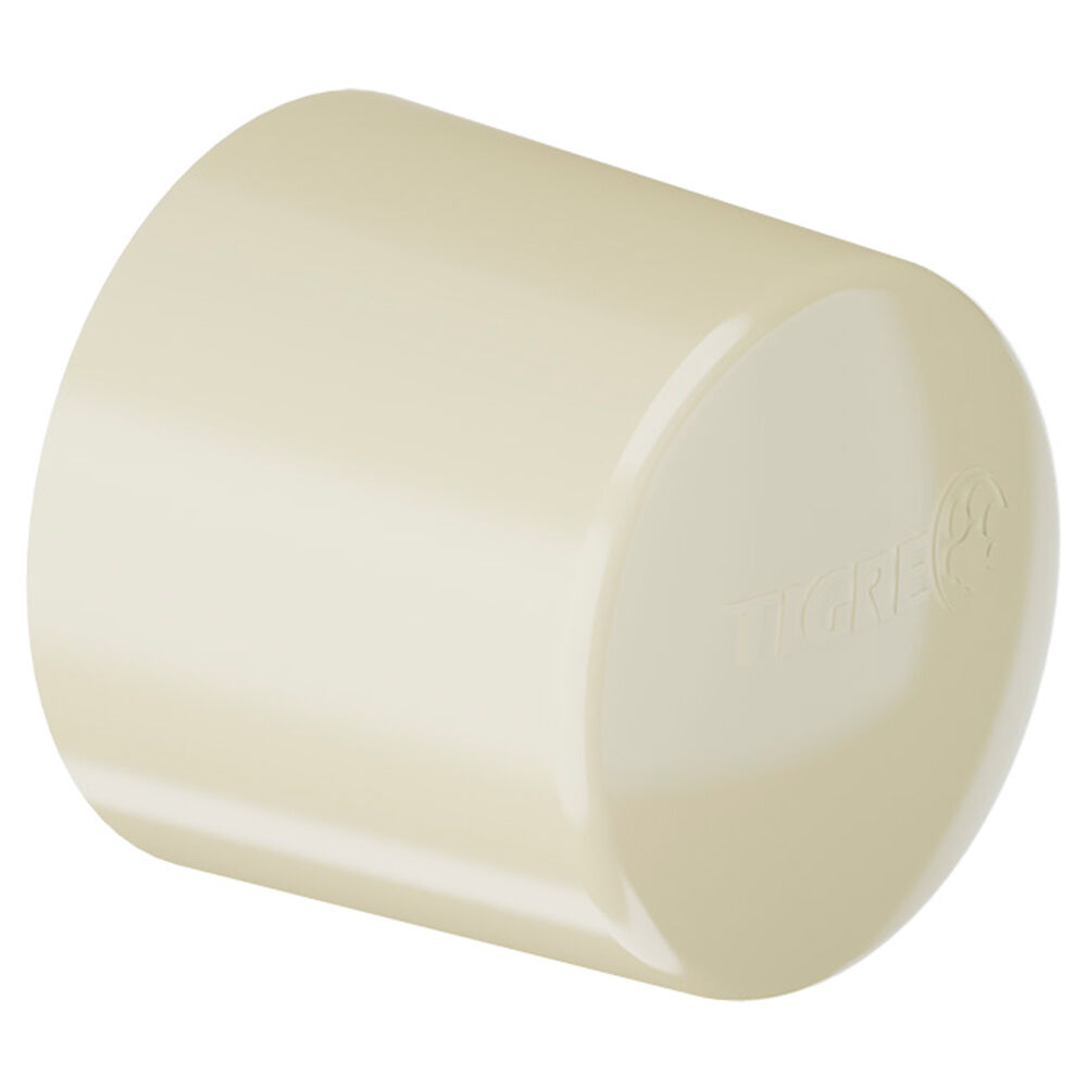 Cap CPVC Liso para Condução de Água Quente 15mm ou 1/2" Tigre