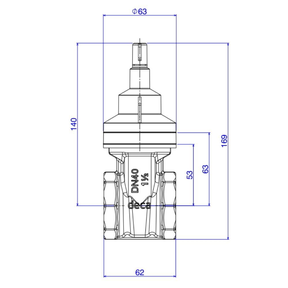 Base Registro de Gaveta 1 1/2" Deca