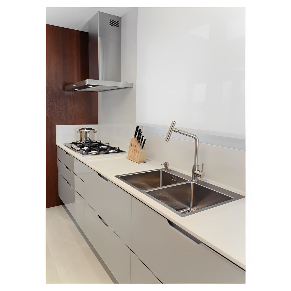 Cuba de Sobrepor Quadrum Flush em Aço Inox 77 x 51cm Tramontina