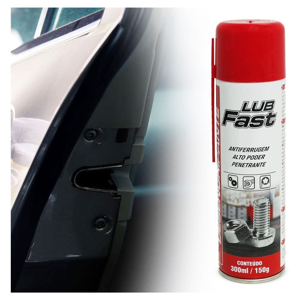 Spray Óleo Lubrificante Desengripante 300ml Antiferrugem Lub Fast Aeroflex