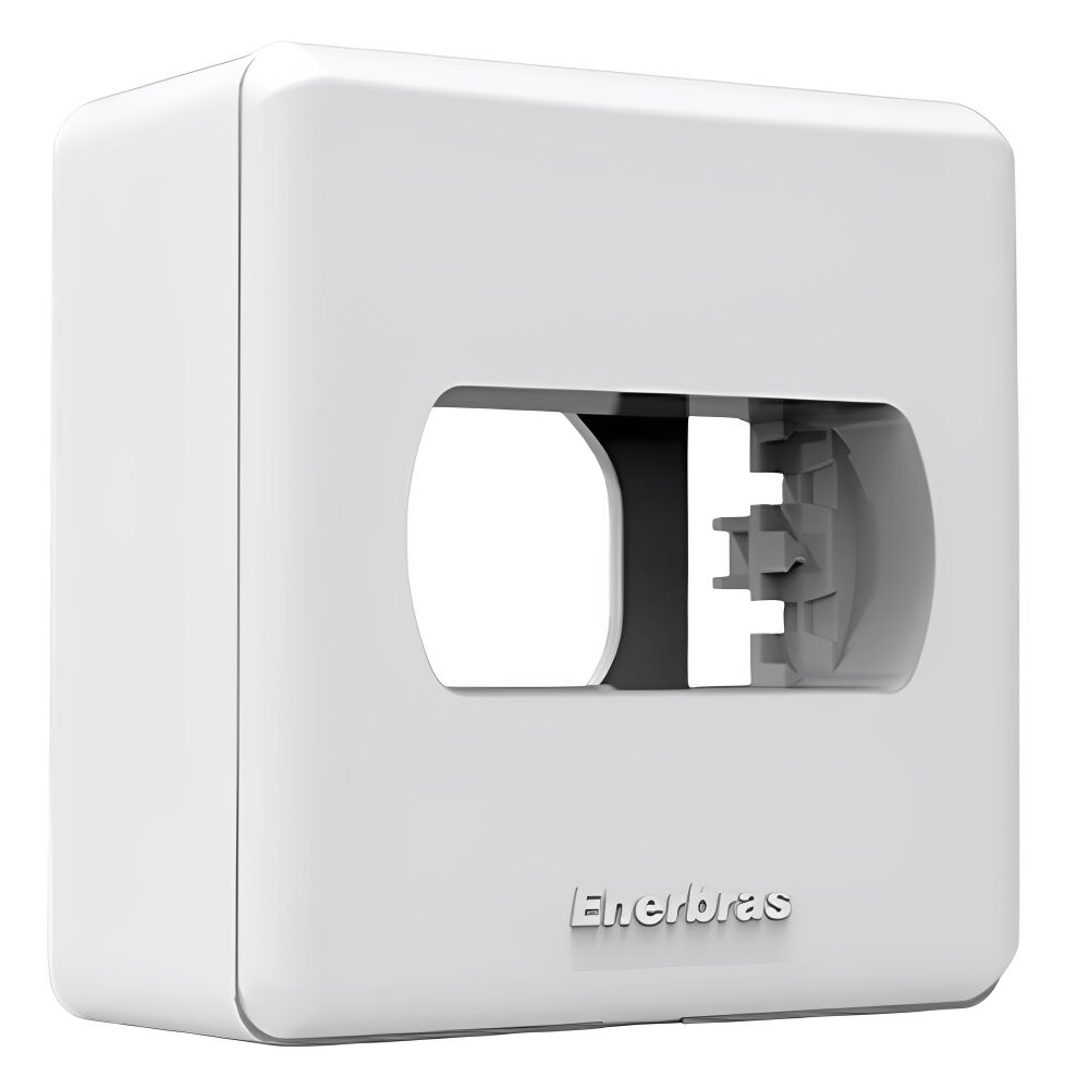 Placa Espelho para Móveis 1 Módulo Neo Sottile Branco Enerbras