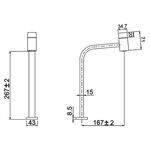 Torneira de Mesa para Banheiro Loren Code Rose Gold Lorenzetti