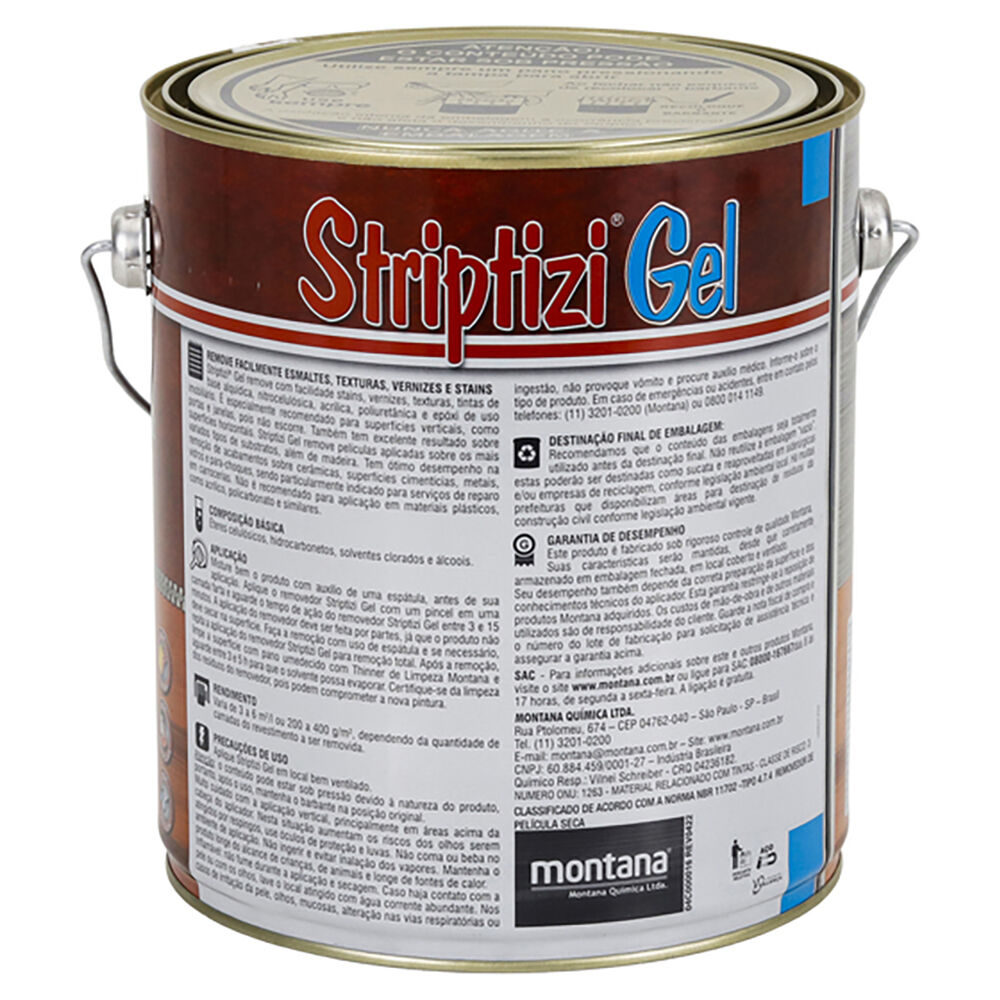 Removedor de Tinta Striptizi Gel 1Kg Montana