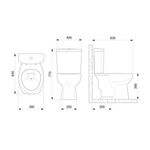 Vaso Sanitário para Caixa Acoplada Thema Plus Branco Incepa