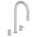 Misturador Temporizado de Mesa Bica Alta para Cozinha Spin Motion Cromado Deca
