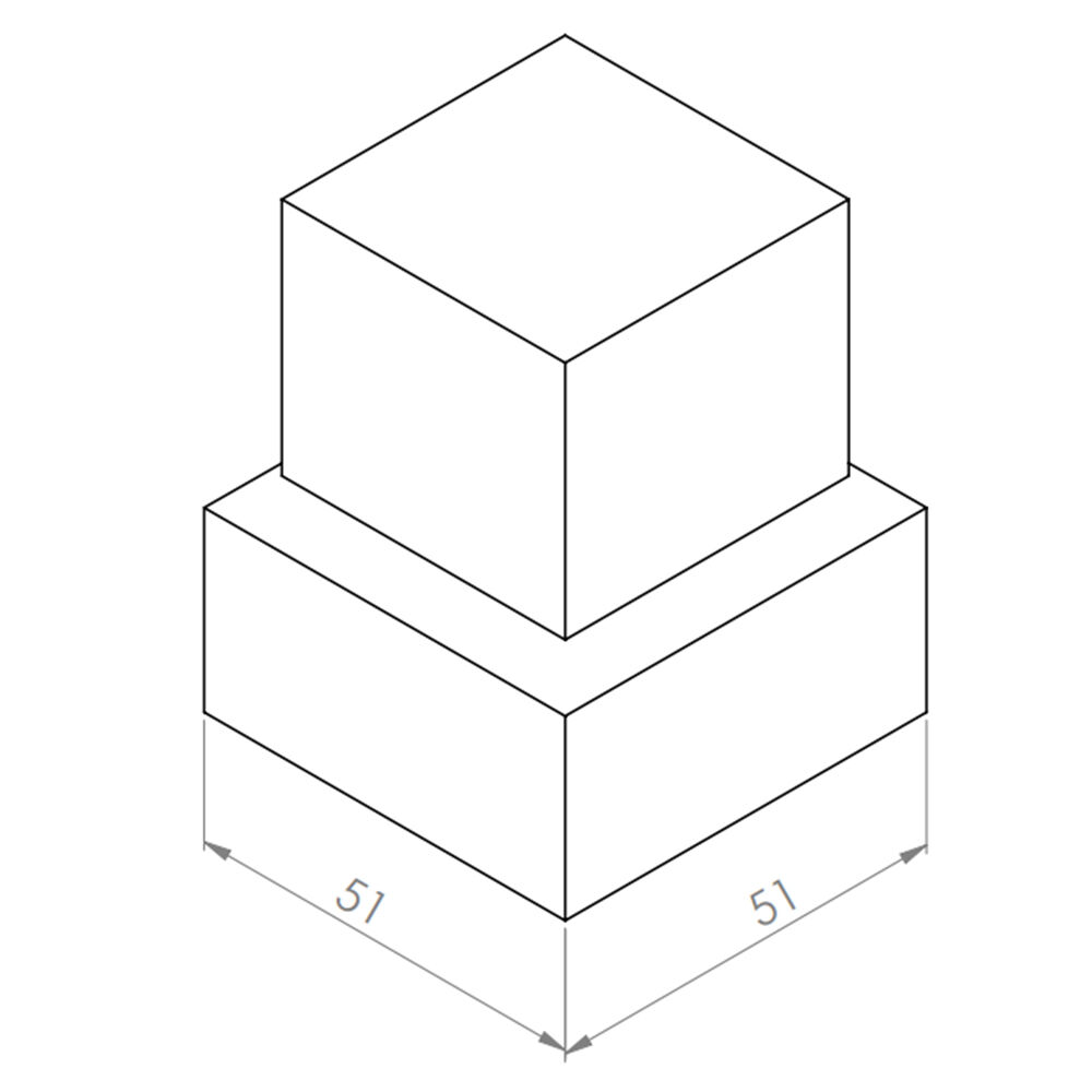 Acabamento p/ Registro Square Clássica Pressão/Gaveta 1/2 DN15 – 3/4 DN20 – 1″DN25 4014 C47 Leão
