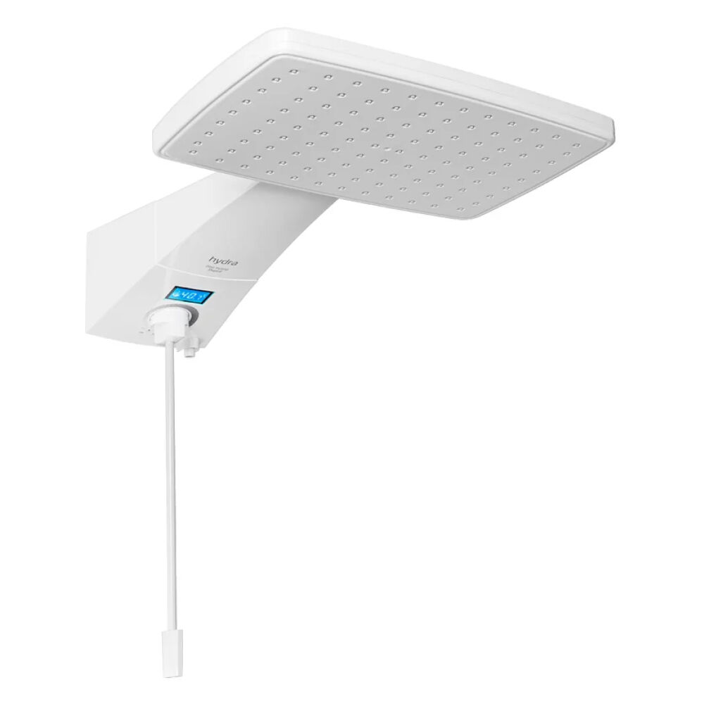 Chuveiro Eletrônico Digital Polo Híbrido 110V 5500W Branco Hydra