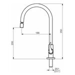 Torneira de Pia para Cozinha Color Strauss Preto Fosco Perflex