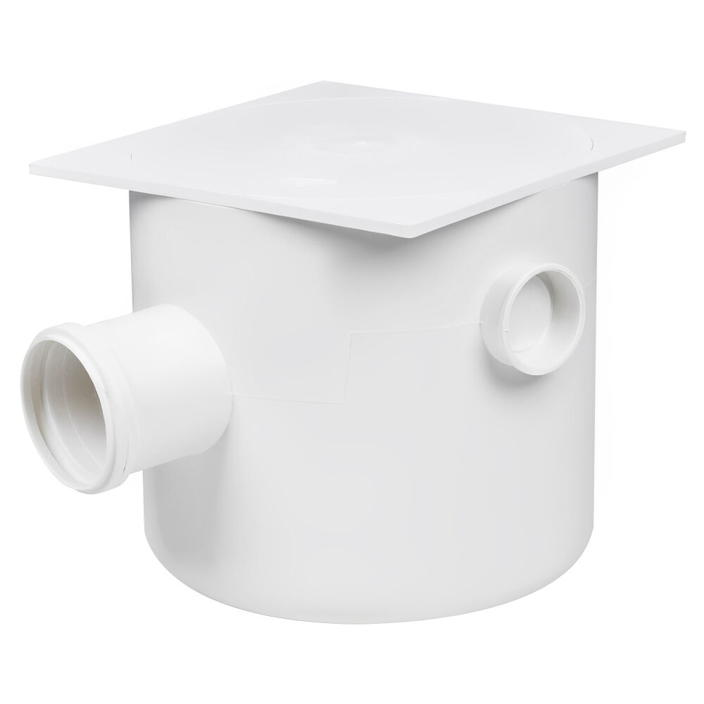 Caixa Sifonada Quadrada 250x230x75mm 3 Entradas Amanco