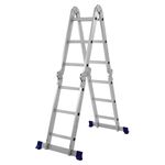 Escada Multifuncional 4x3 Alumínio 12 Degraus MOR