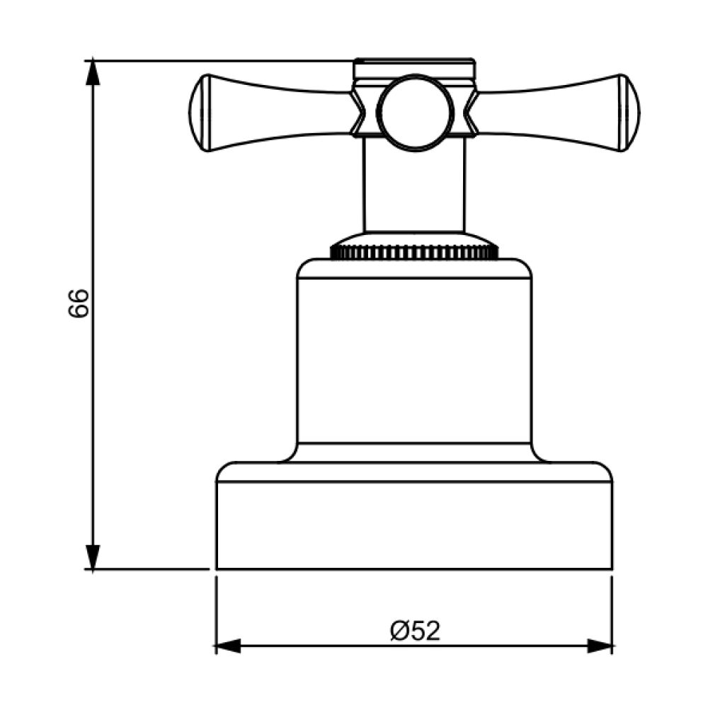 Acabamento de Registro Job para Base Deca 1/2" 3/4" Cromado Perflex