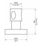 Acabamento Registro Base Fabrimar 1.1/4" e 1.1/2" (Grande) Onda Perflex