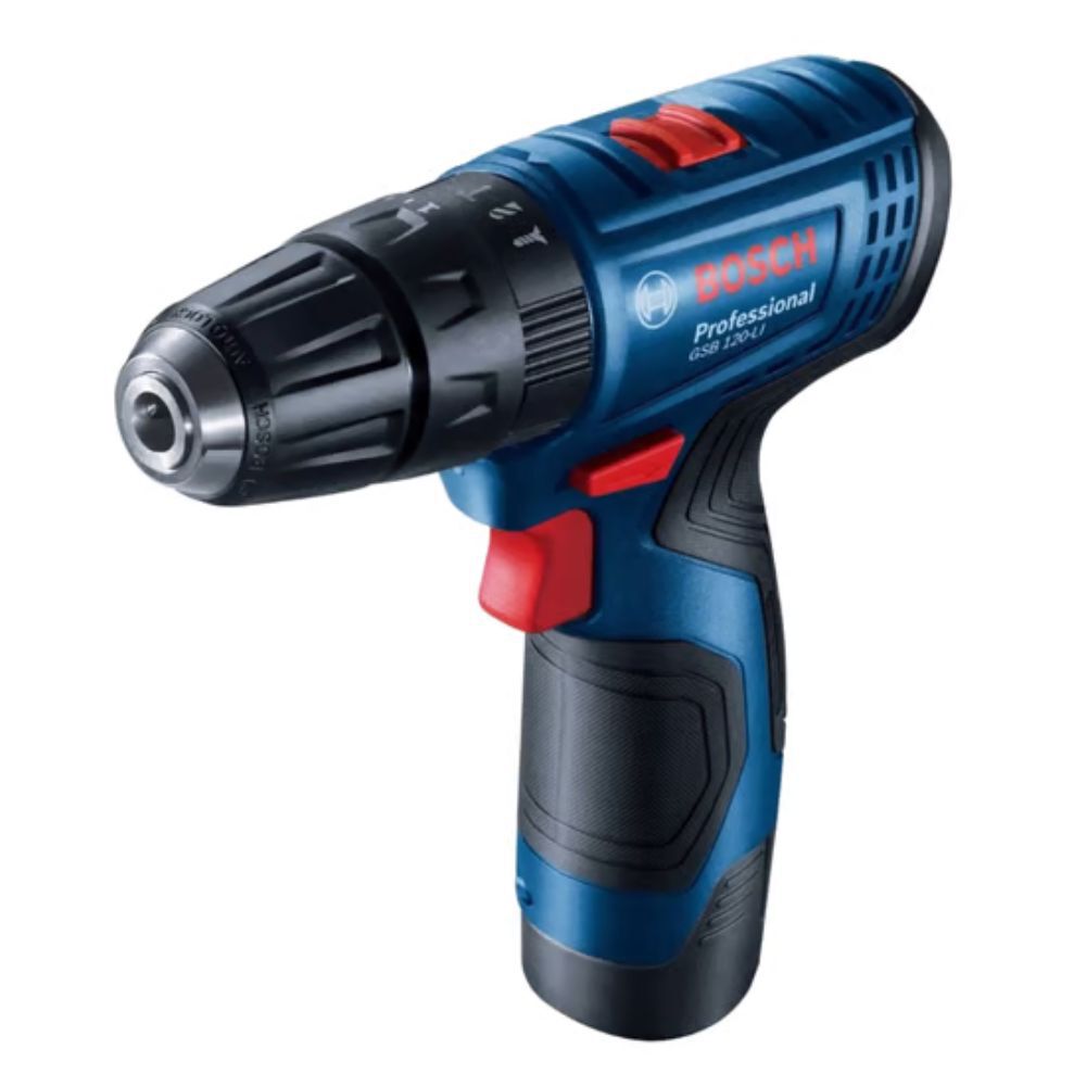 Furadeira Parafusadeira GSB 120-Li 3/8 " 10mm 12V com Bateria e Carregador Rápido Bivolt Bosch