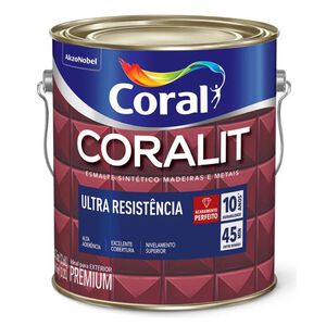 Esmalte Sintético Alto Brilho Coralit Ultra Resistência 3,6L Coral Esmalte Sintético Alto Brilho Coralit Ultra Resistência 3,6L Coral