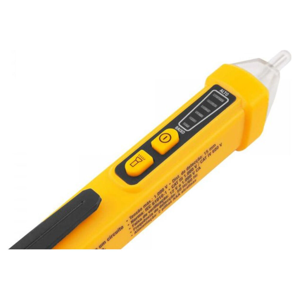Detector de Tensão 12V a 1.000 VCA DTV1210 Vonder