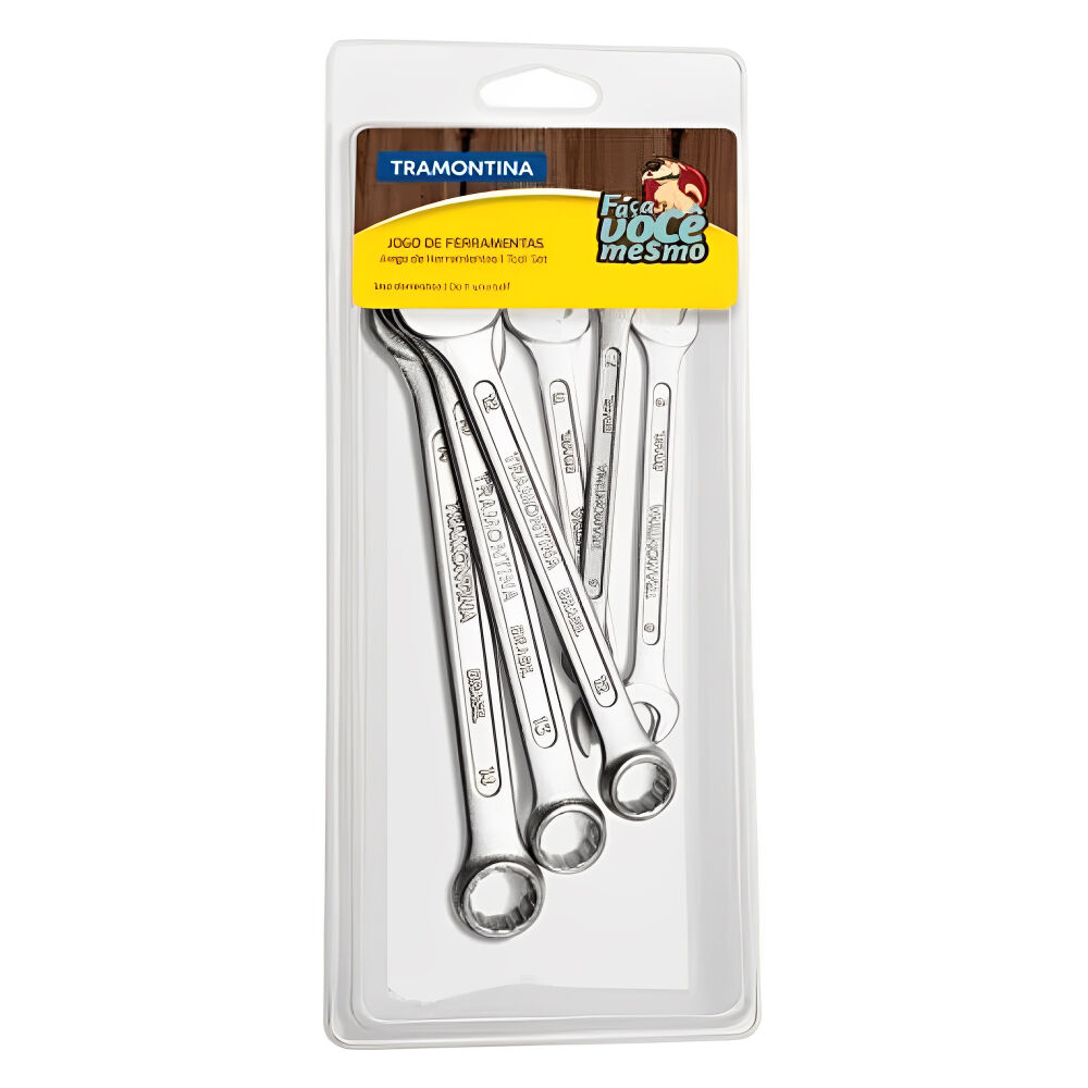 Jogo de Chaves Fixas e Combinadas 6 peças Tramontina