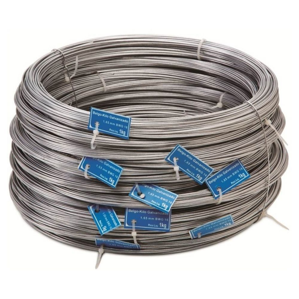 Arame Galvanizado BWG16 1,65mm 1kg Belgo