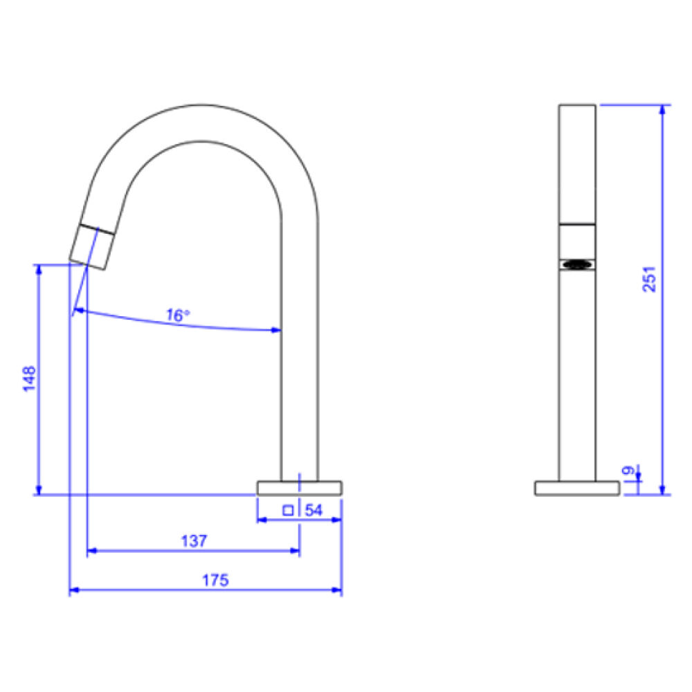 Torneira para Lavat&oacute;rio Tube Black Noir Deca