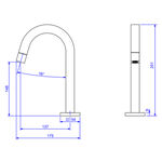 Torneira para Lavat&oacute;rio Tube Black Noir Deca