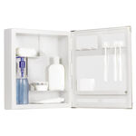 Espelheira para Banheiro de Embutir ou Sobrepor 35,5 x 30,3 x 9,4cm Branco Astra