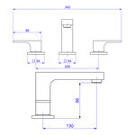 Misturador de Mesa Bica Baixa para Lavatório Unic Cromado Deca
