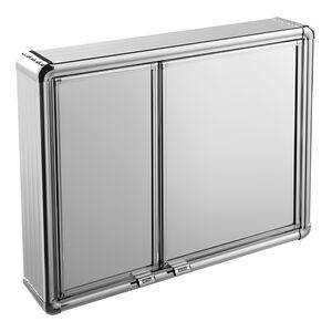 Armário Alumínio de Sobrepor LBP16/S 54 x 45cm Prata Brilhante Astra Armário Alumínio de Sobrepor LBP16/S 54 x 45cm Prata Brilhante Astra