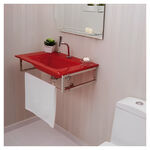 Gabinete de Vidro William 71x46x17,5cm Vermelho Astra