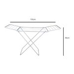 Varal de Chão com Abas Branco MOR