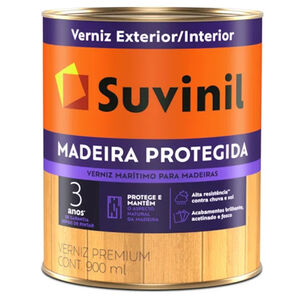 Verniz Madeira Protegida Fosco Natural 900mL Suvinil Verniz Madeira Protegida Fosco Natural 900mL Suvinil