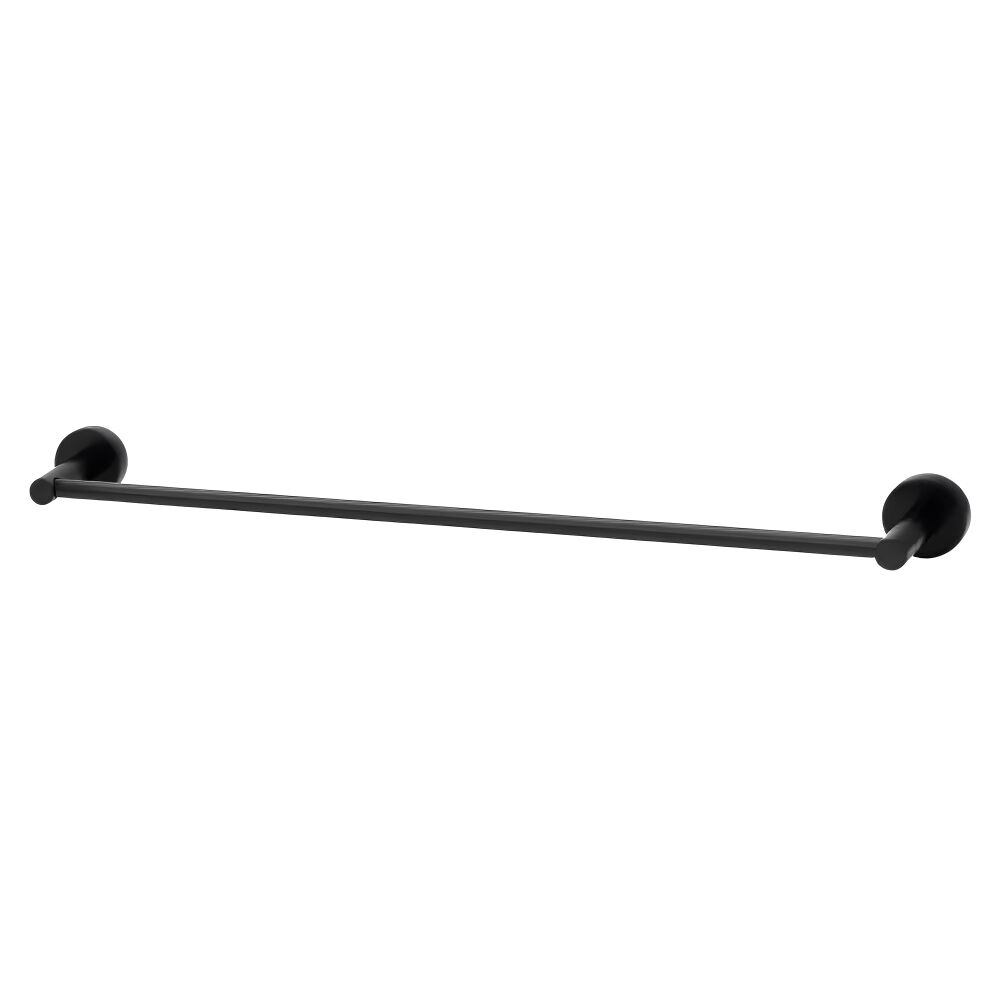 Porta Toalha de Banho Slim Preto Fosco Perflex