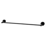 Porta Toalha de Banho Slim Preto Fosco Perflex