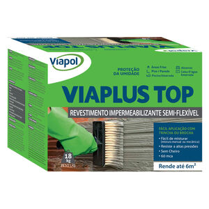 Impermeabilizante Viaplus Top 18Kg Cinza Viapol Impermeabilizante Viaplus Top 18Kg Cinza Viapol