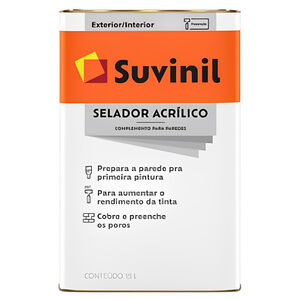 Selador Acrílico Branco 18L Suvinil Selador Acrílico Branco 18L Suvinil