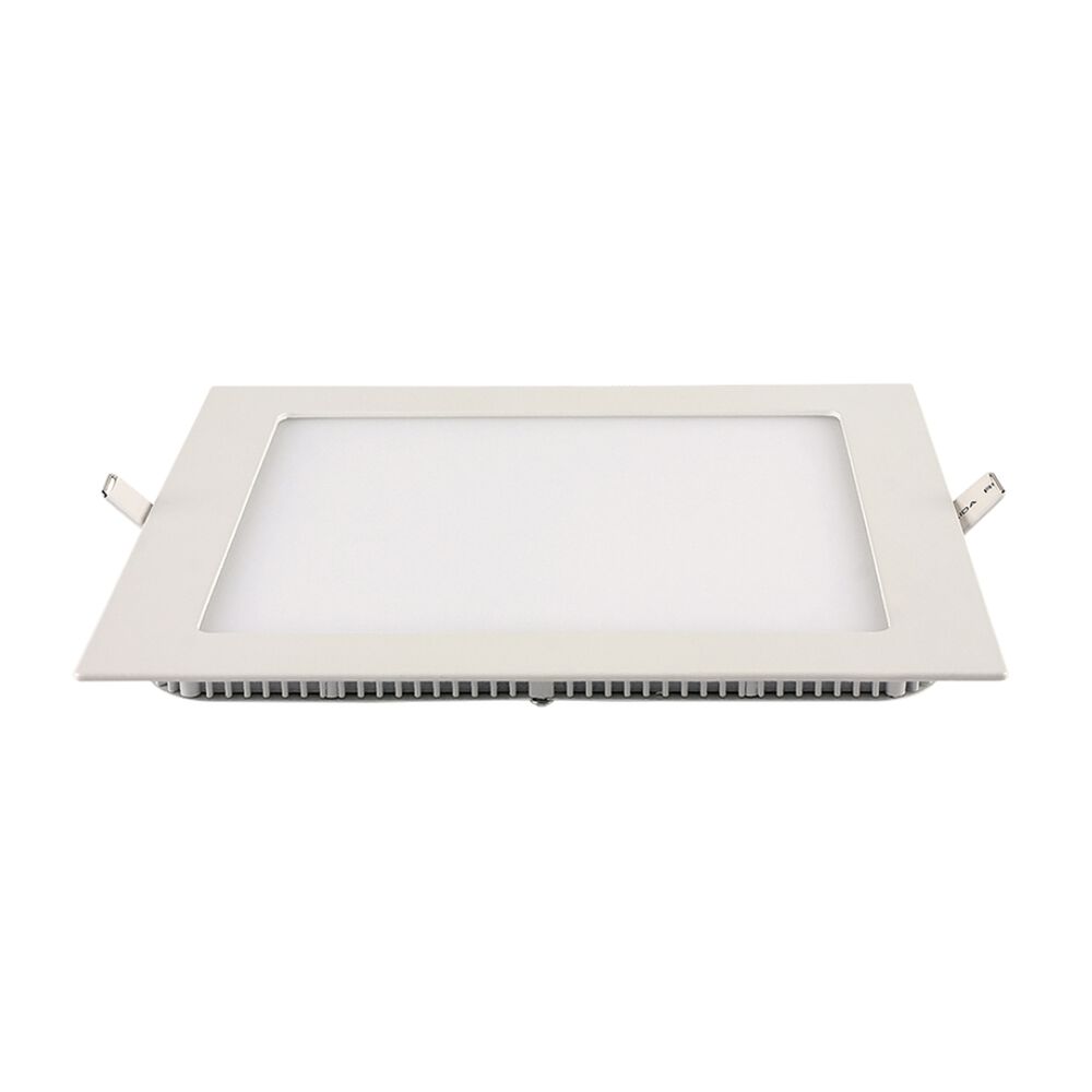 Painel LED de Embutir Quadrado 21,8x21,8cm 18W 6500K Bivolt Branco Blumenau Iluminação