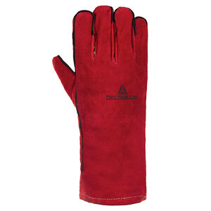 Luva de Raspa Soldador com Proteção Térmica 35cm DeltaPlus Luva de Raspa Soldador com Proteção Térmica 35cm DeltaPlus