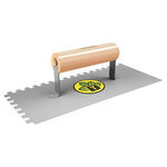 Desempenadeira Lisa com Dentes em Aço com Cabo de Madeira Tramontina