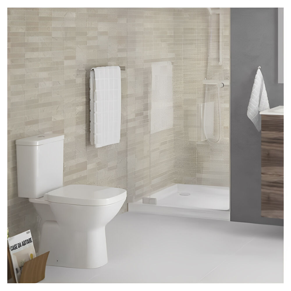 Kit Vaso Sanitário com Caixa Acoplada e Assento Sanitário Debba Classic Branco Roca