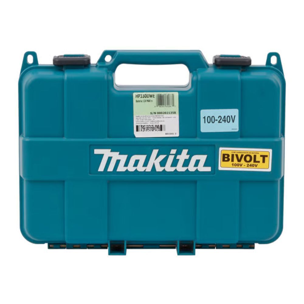 Furadeira Parafusadeira de Impacto 3/8" 10mm 12V Bivolt HP330DWE Makita