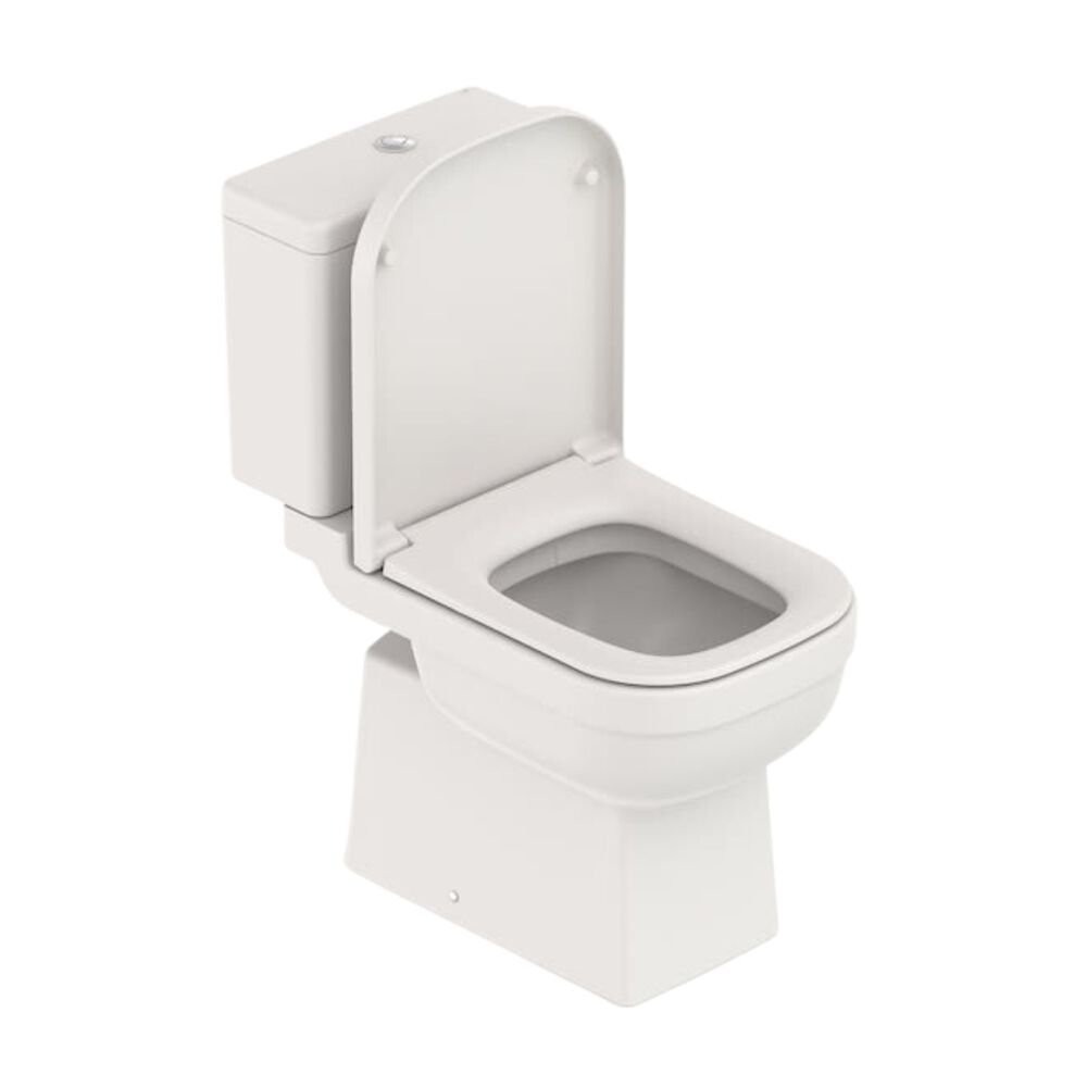 Kit Vaso Sanitário com Caixa Acoplada Assento Sanitário e Itens de Instalação Elite Branco Celite