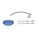 Kit Vaso Sanitário com Caixa Acoplada 3/6L Assento Sanitário e Itens de Instalação Madrid Branco Addra