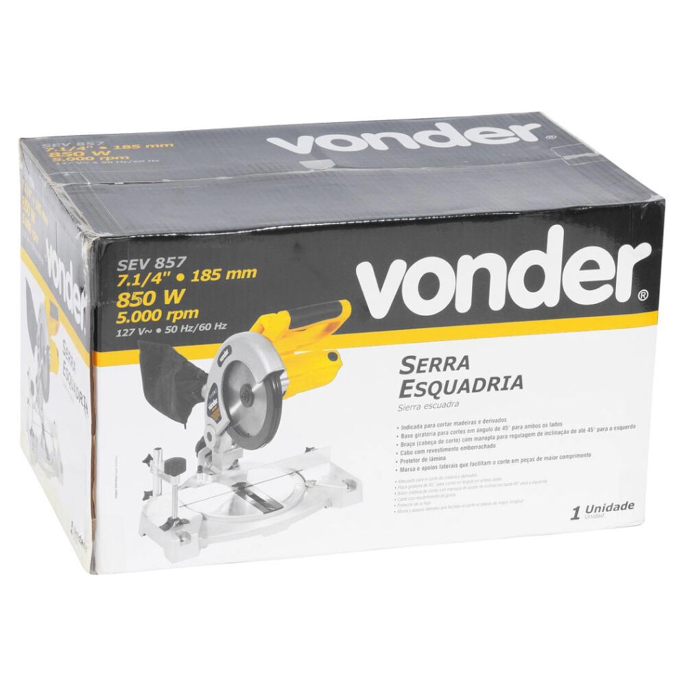 Serra de Esquadria 7.1/4" 850W SEV 857 Vonder