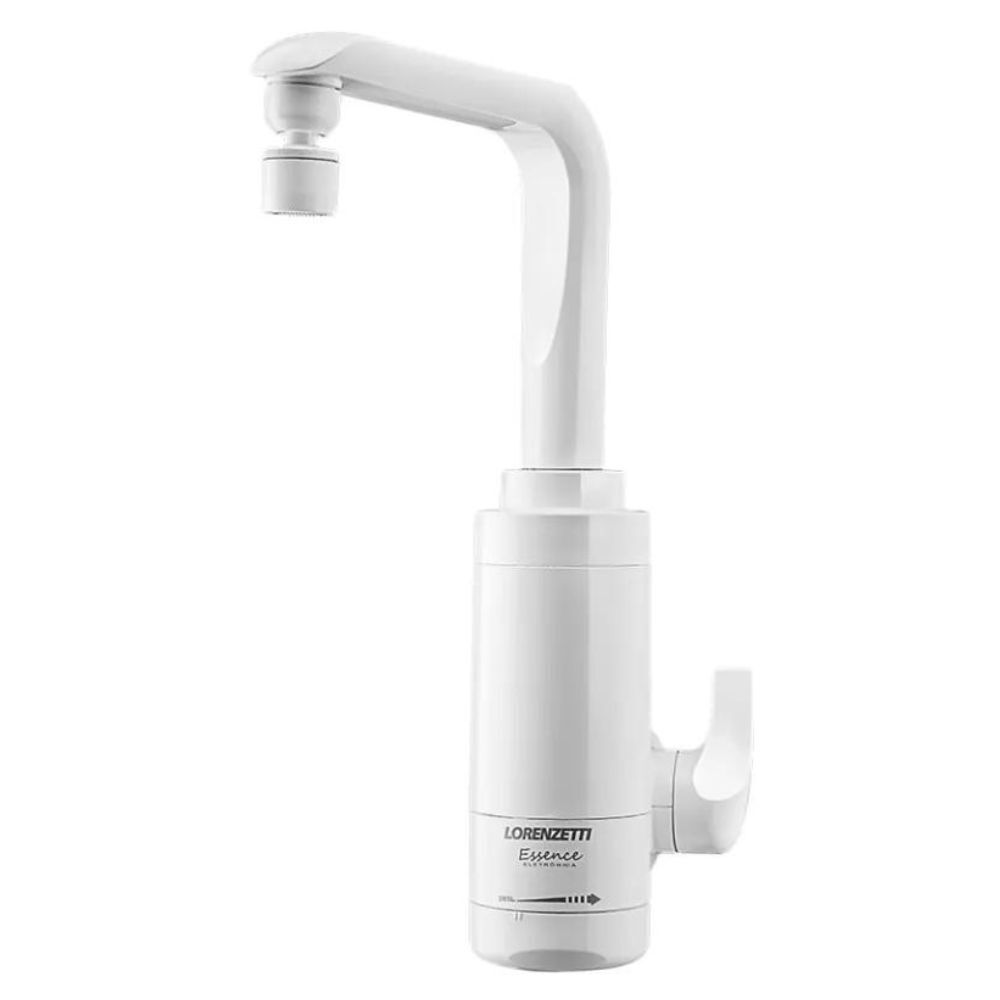 Torneira Elétrica Parede Branca Essence 110V 4600W Lorezentti