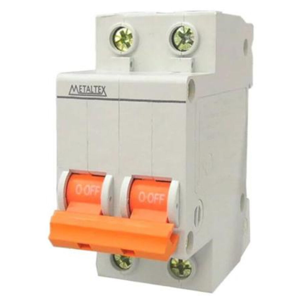 Mini Disjuntor Bipolar 4A Curva C Metaltex