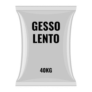 Gesso Lento em Pó Branco 40Kg Genérico